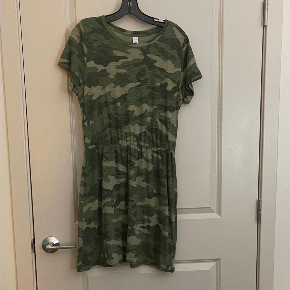 Old Navy Green Camo Kids Dress
